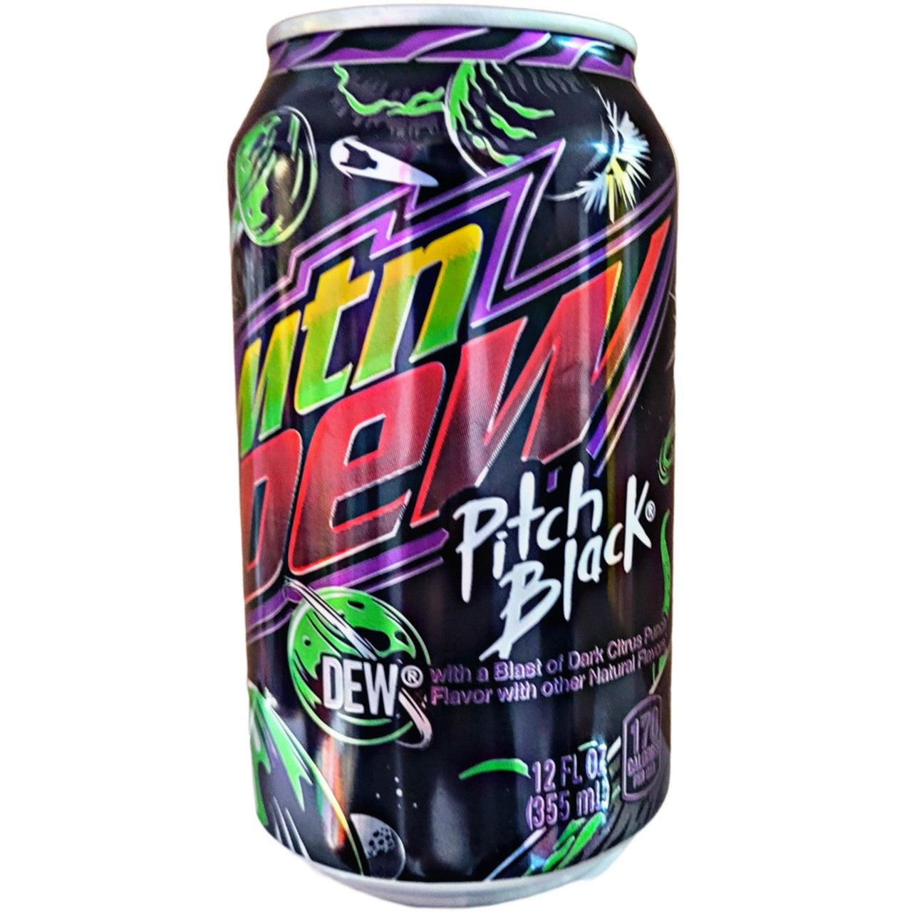 Mountain Dew Pitch Black Can - Extreme Snacks