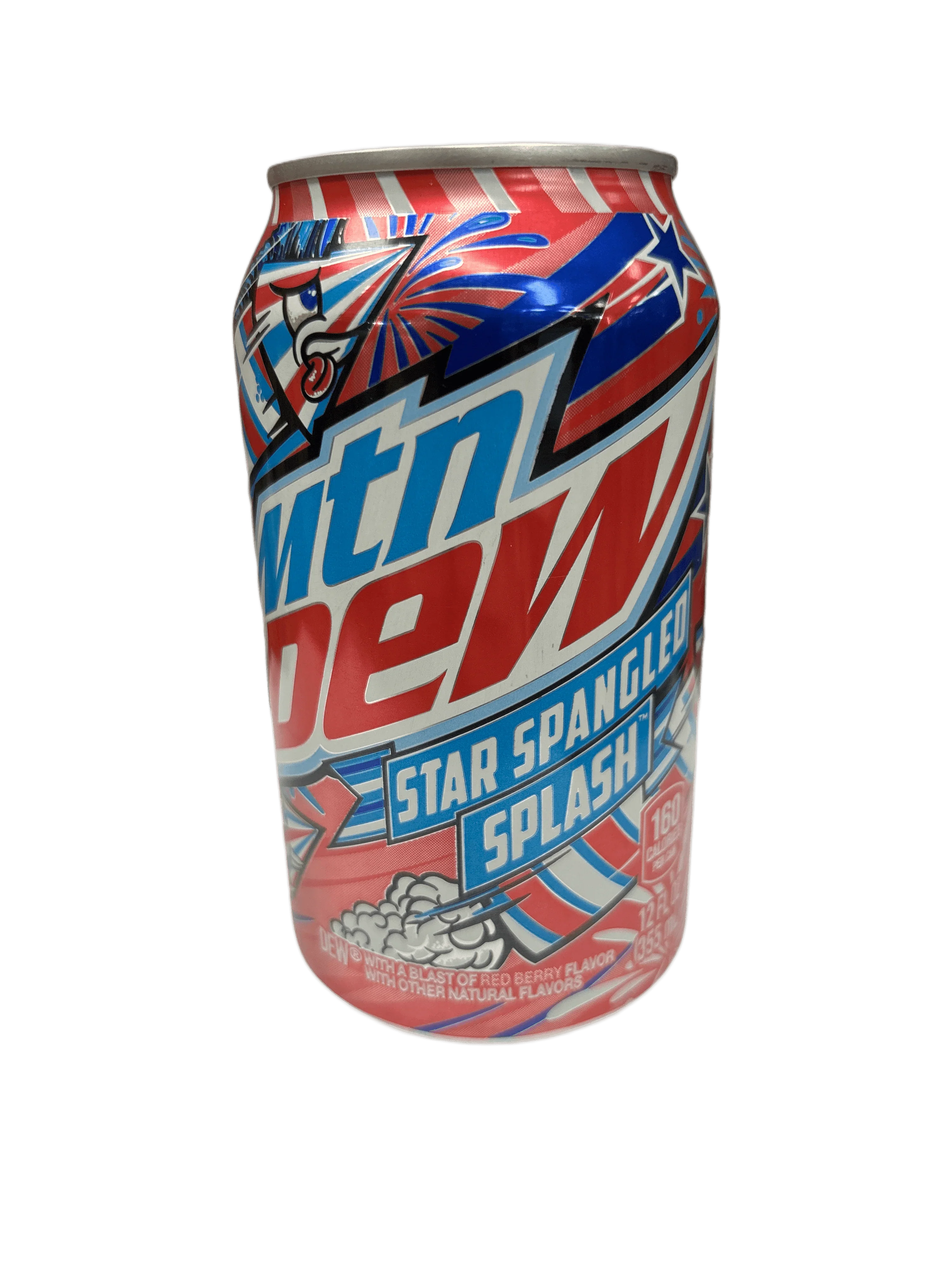 Spangled Cans Mountain Dew Star Spangled Splash Can 355ML