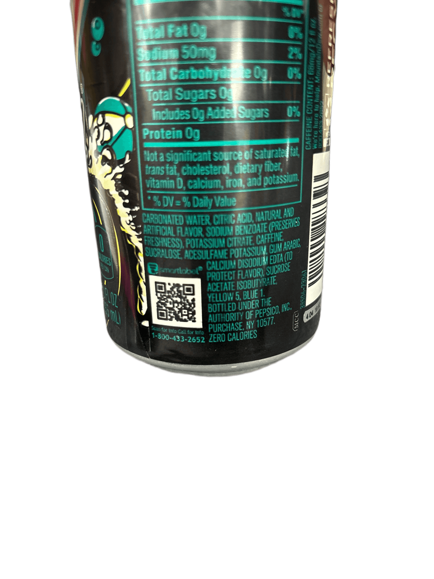 Mountain Dew Zero Sugar Baja Blast 12OZ - Extreme Snacks