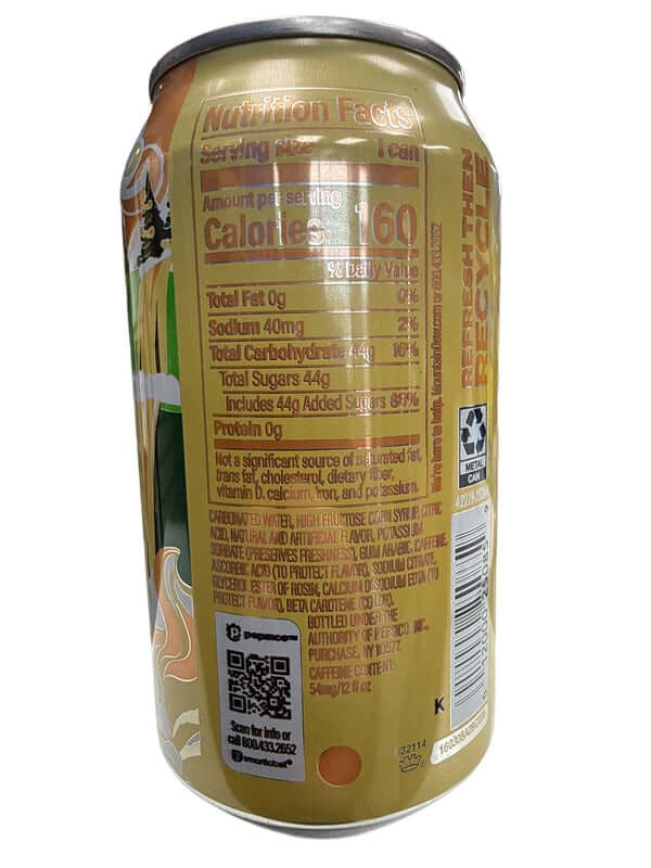 Dirty Mountain Dew Cream Soda Can 355ML - U.S Edition