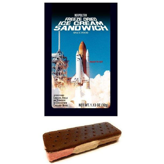 Neapolitan Freeze Dried Ice Cream Sandwich Space Food - Extreme Snacks