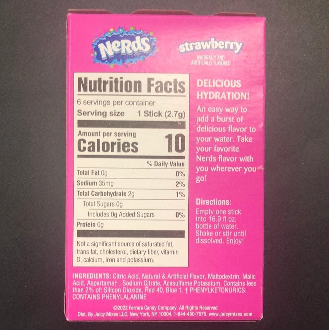 Nerds Strawberry Drink Mix - 6 Packets - Extreme Snacks