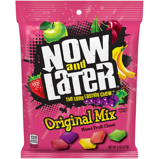 Now And Later Original Mix Candy Bag 4OZ - Extreme Snacks