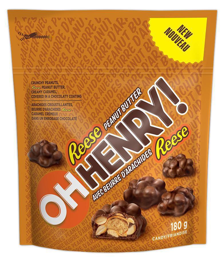 OH HENRY! Bite Sized Pieces with REESE Peanut Butter Bag - Extreme Snacks