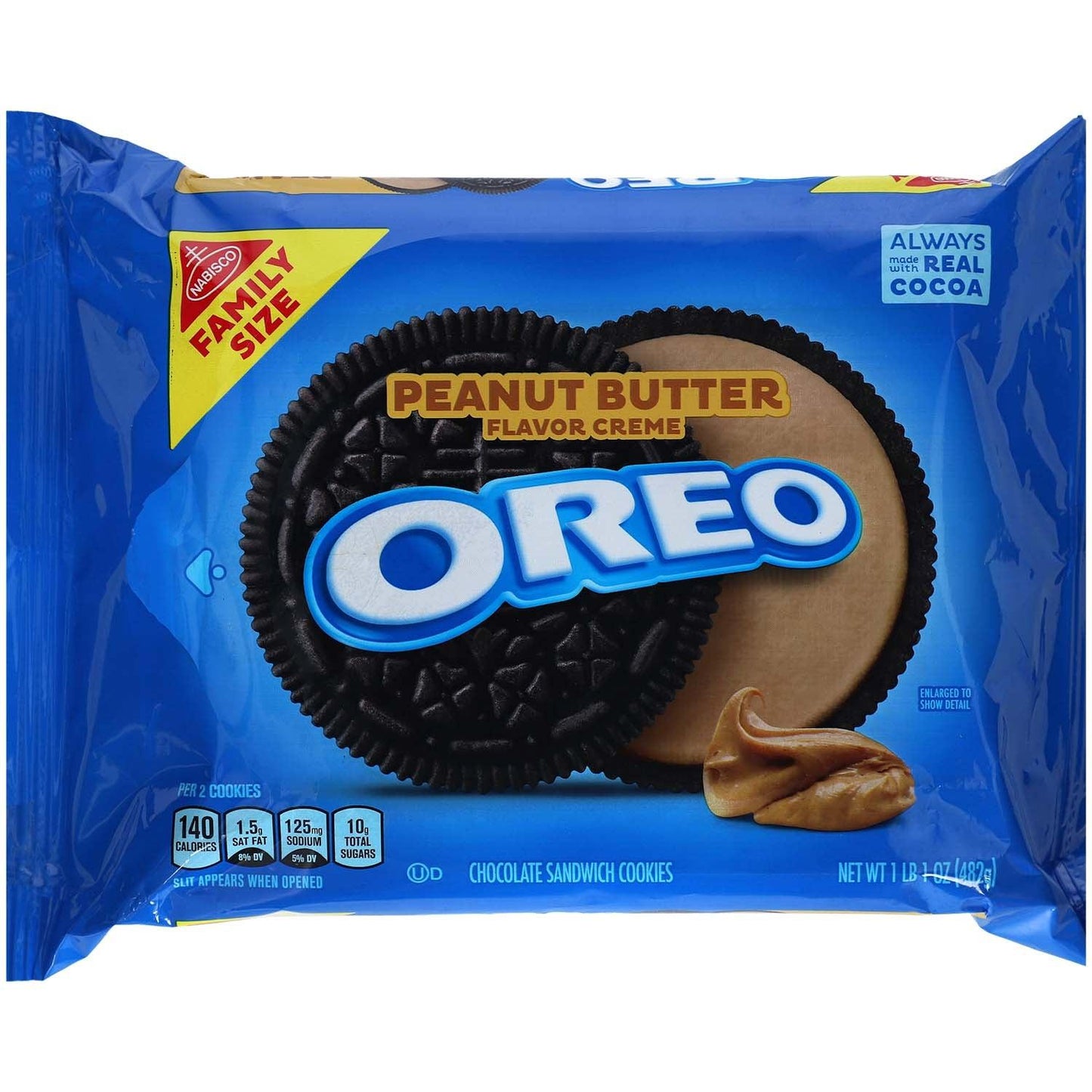 Oreo Peanut Butter Family Size - 482G - Extreme Snacks