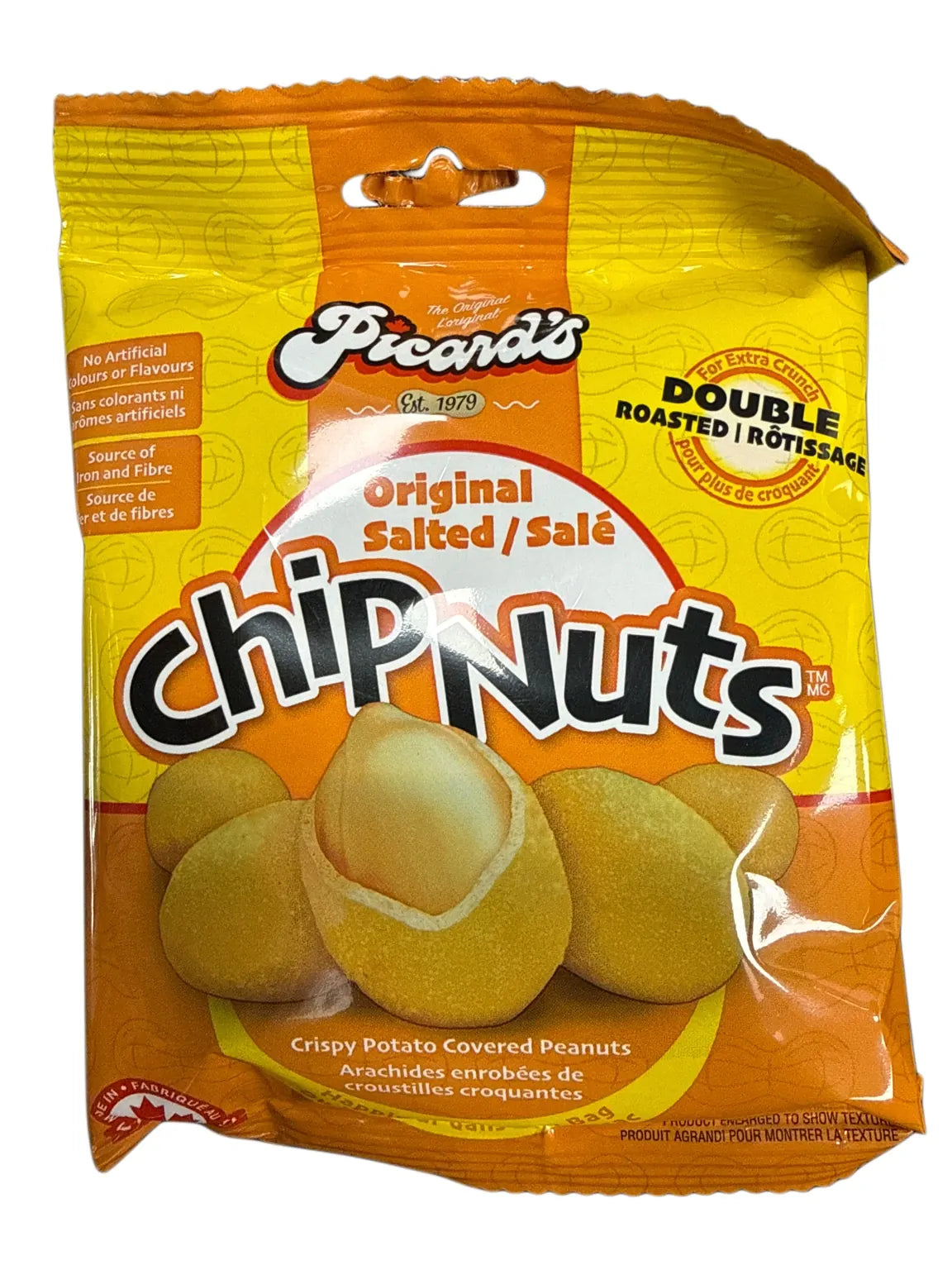 Picards Salted Original Chip Nuts 80G Canadian Edition - front package view 1