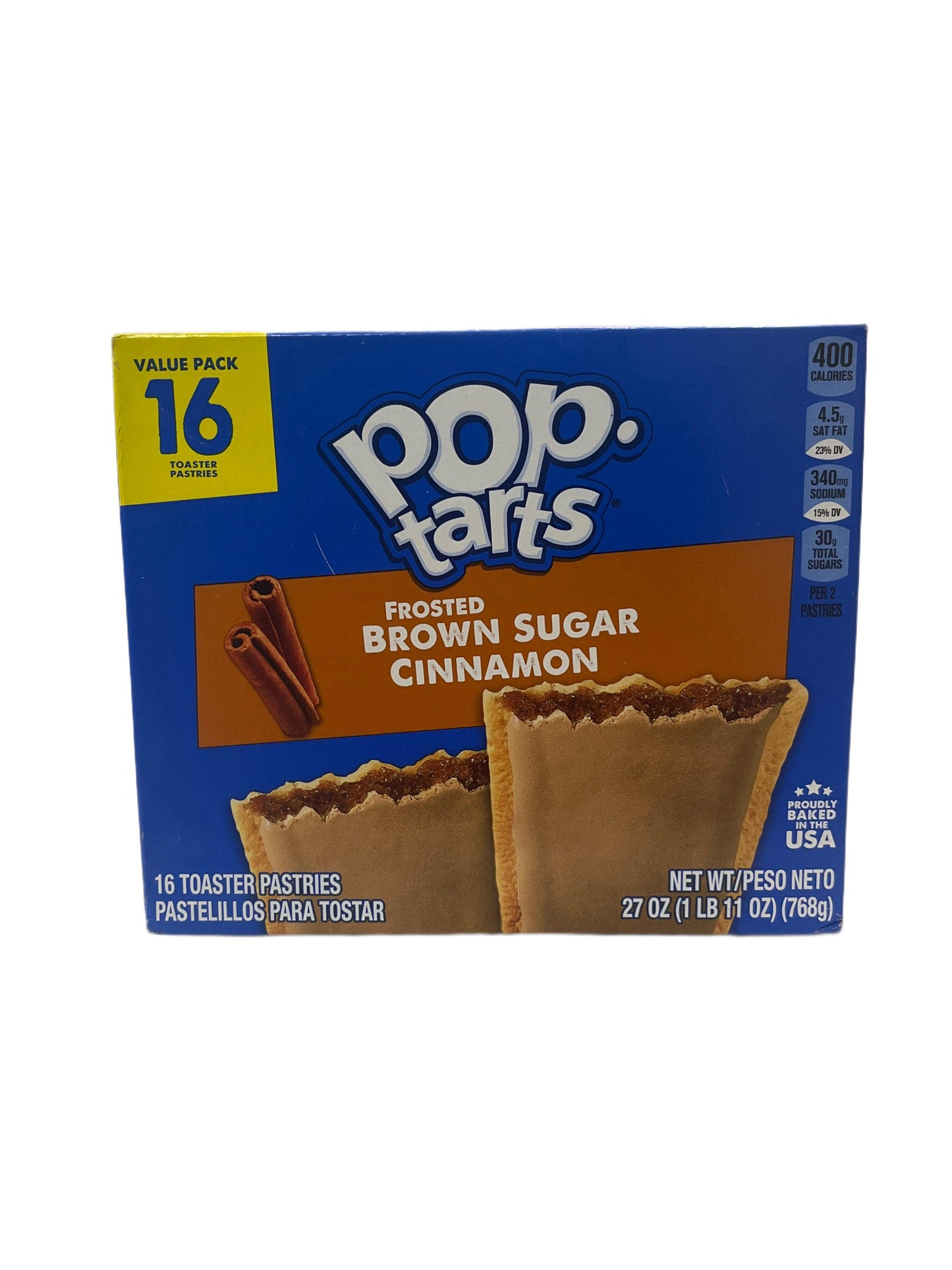 Pop Tart Frosted Sugar Cinnamon 16 Value Pack - Extreme Snacks