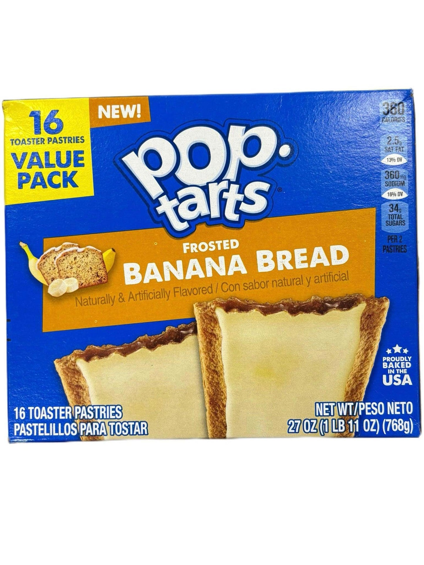 Pop Tarts Frosted Banana Bread 16 Pack - Extreme Snacks