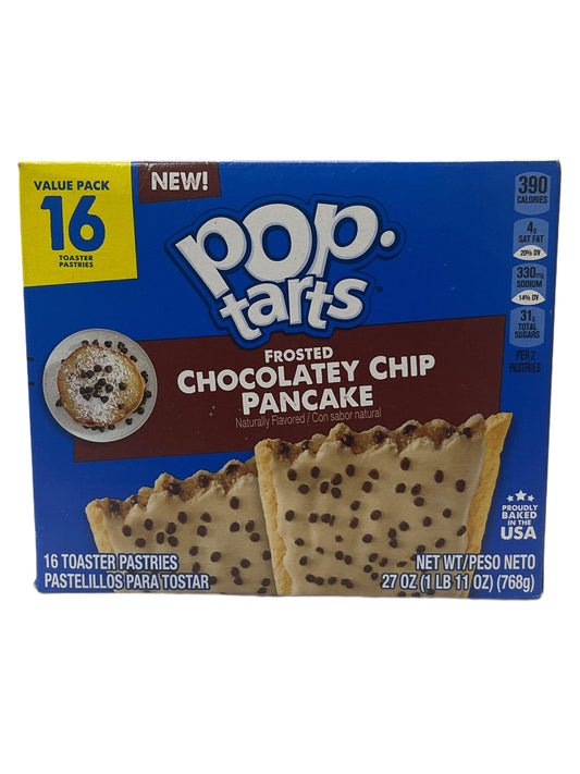 Pop Tarts Frosted Chocolatey Chip Pancake - 16 Value Pack - Extreme Snacks