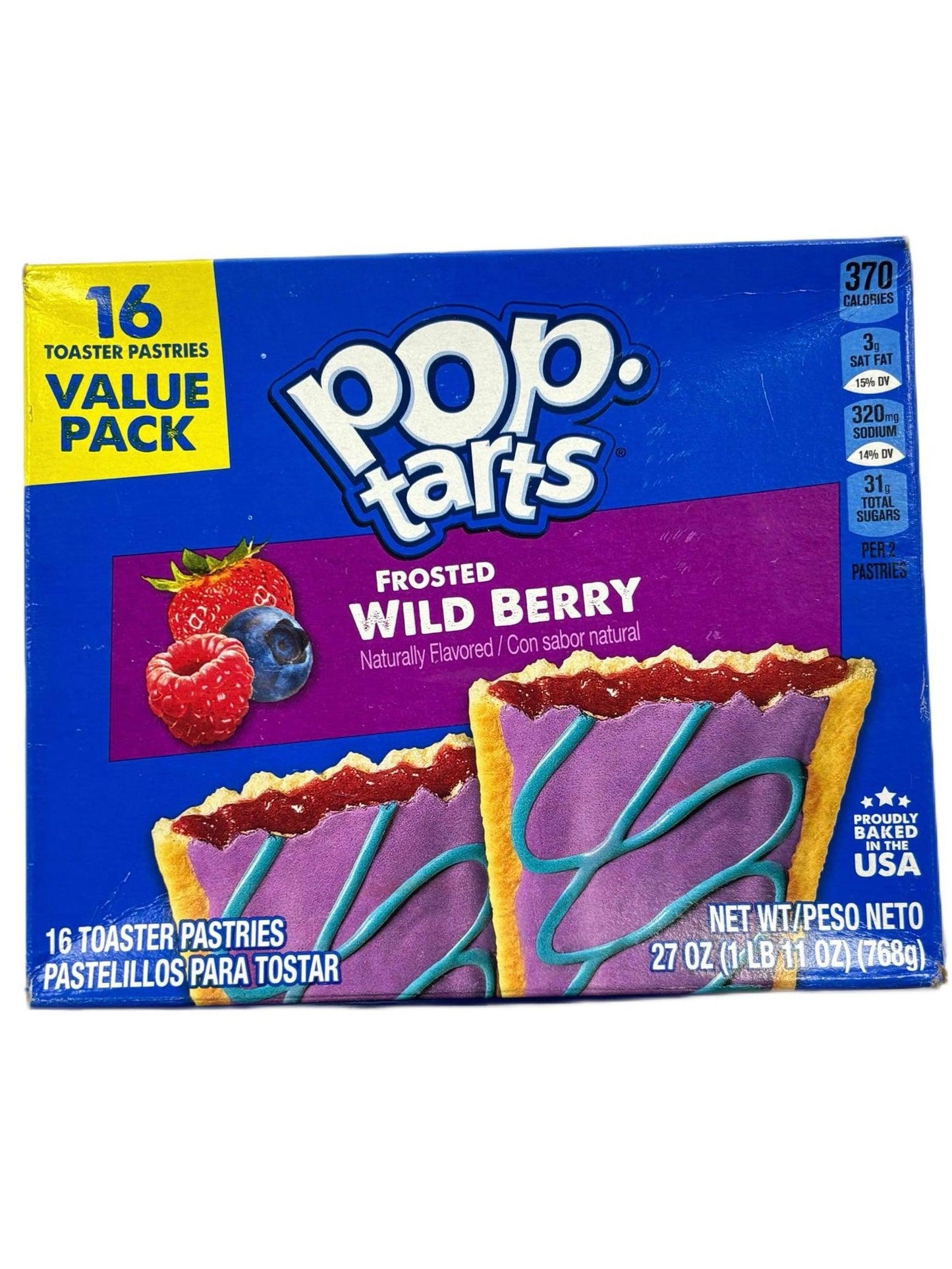 Pop Tarts Frosted Wild Berry 16 Pack - Extreme Snacks