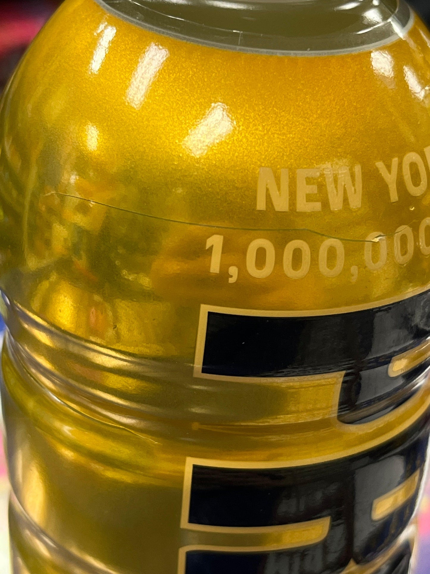 Prime Gold 1 Billion New York Bottle Limited Edition - Scratched Bottle - Extreme Snacks