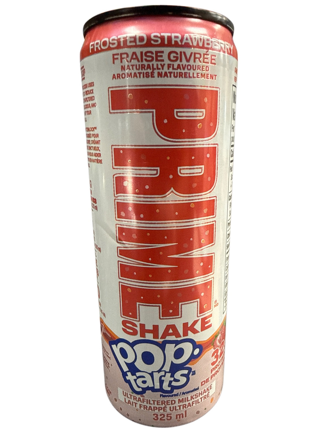 Prime Pop Tarts Frosted Strawberry protein shake front 325ml
