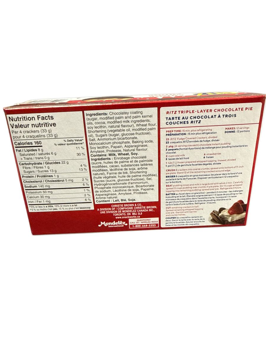 Ritz Fudge Covered Biscuits 212G Canadian Edition packaging image 2
