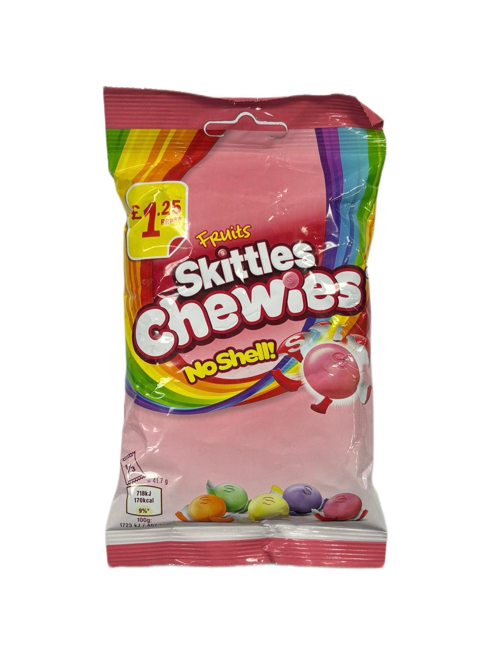 Skittles Fruit Chewies No Shell 125G - U.K Edition - Extreme Snacks