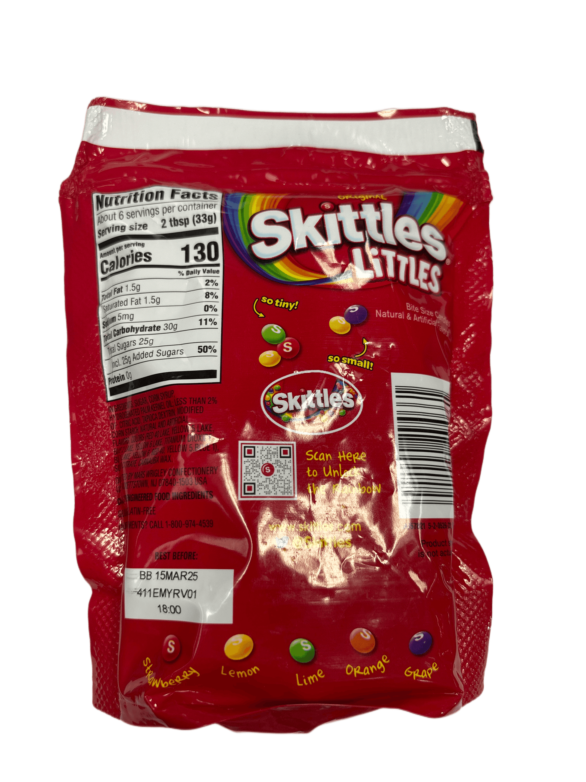 Skittles Littles So Tiny Resealable Grab & Go Size 7.2OZ - Extreme Snacks