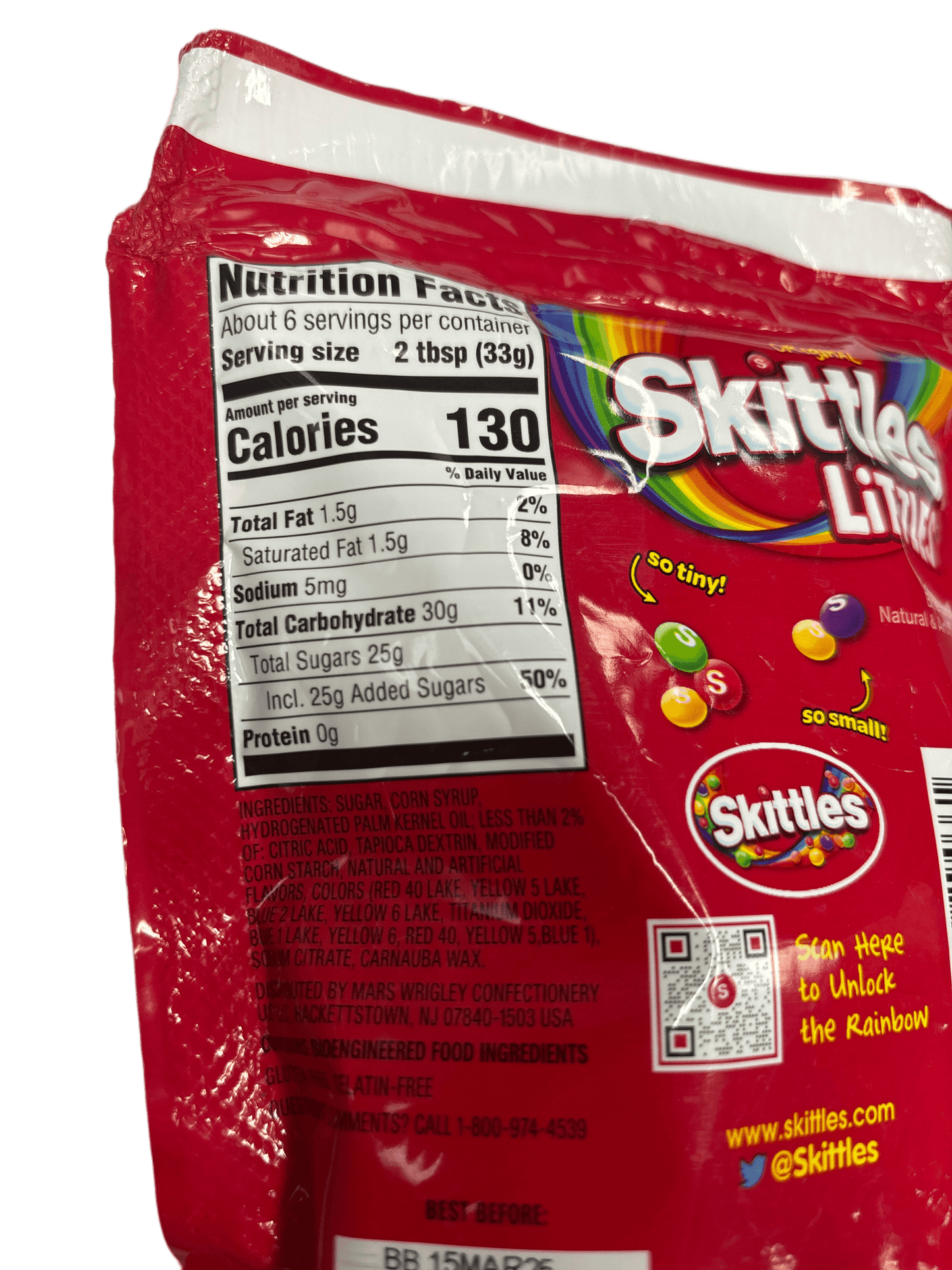 Skittles Littles So Tiny Resealable Grab & Go Size 7.2OZ - Extreme Snacks