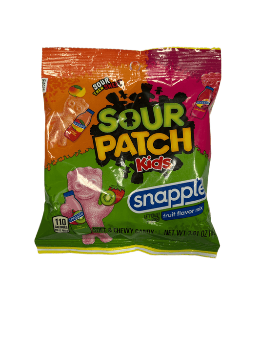 Sour Patch Kids Snapple Fruit Flavor Mix Peg Bag 3.61OZ - Extreme Snacks