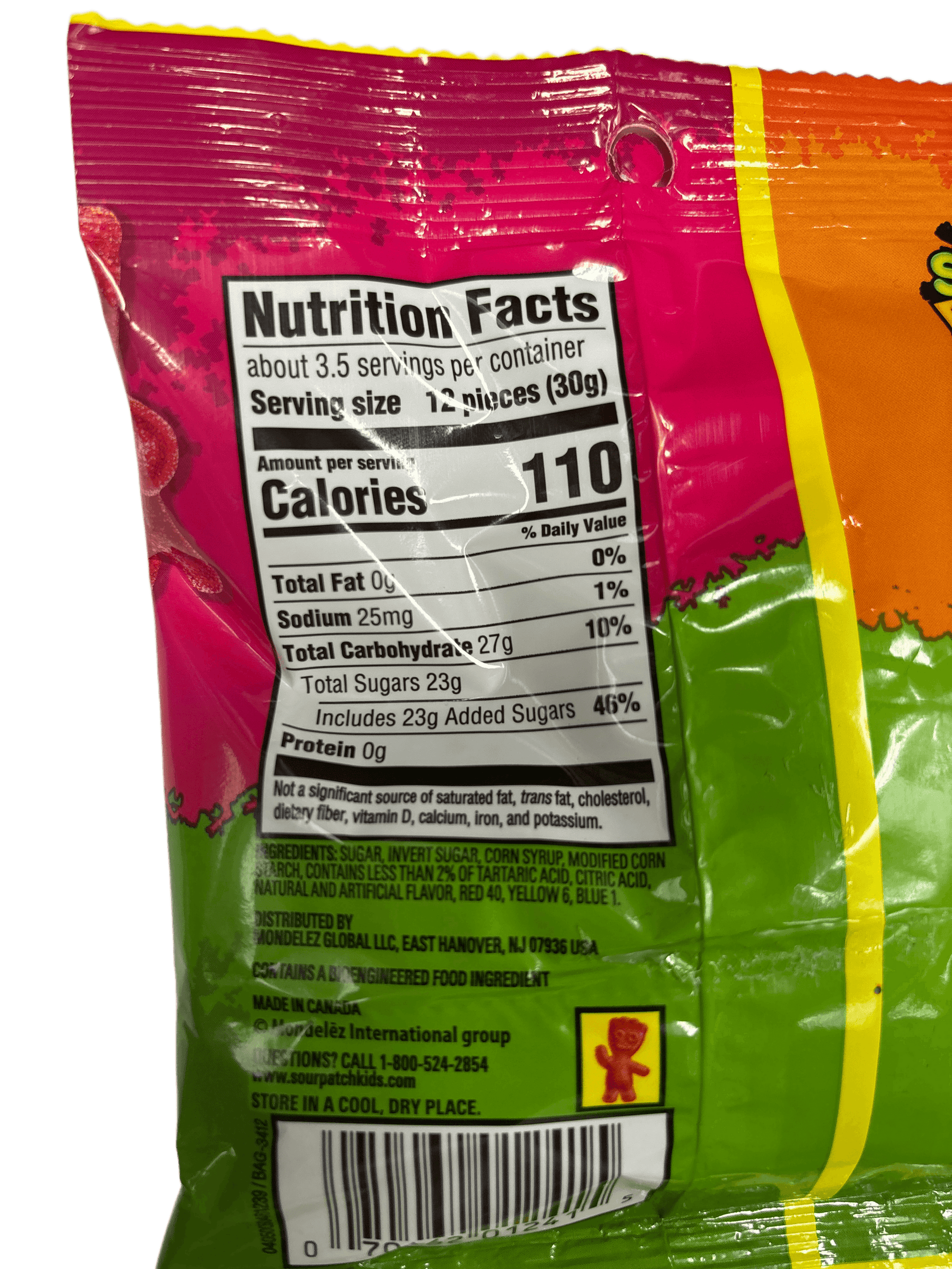 Sour Patch Kids Snapple Fruit Flavor Mix Peg Bag 3.61OZ - Extreme Snacks