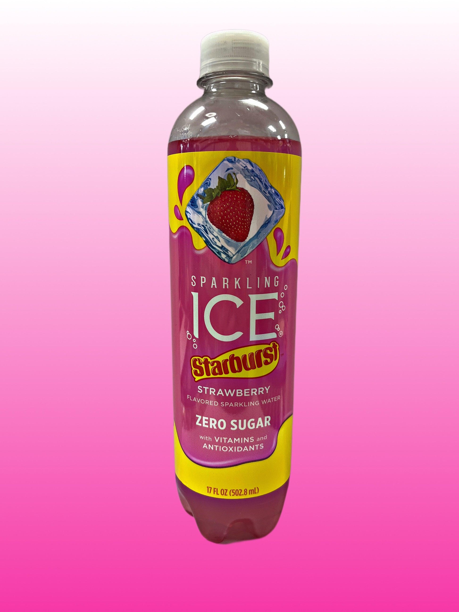 Sparkling ICE Starburst Strawberry Bottle 17OZ - Extreme Snacks