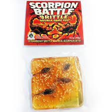 Strawberry Brittle With Real Scorpion Bits 1.5OZ - Extreme Snacks