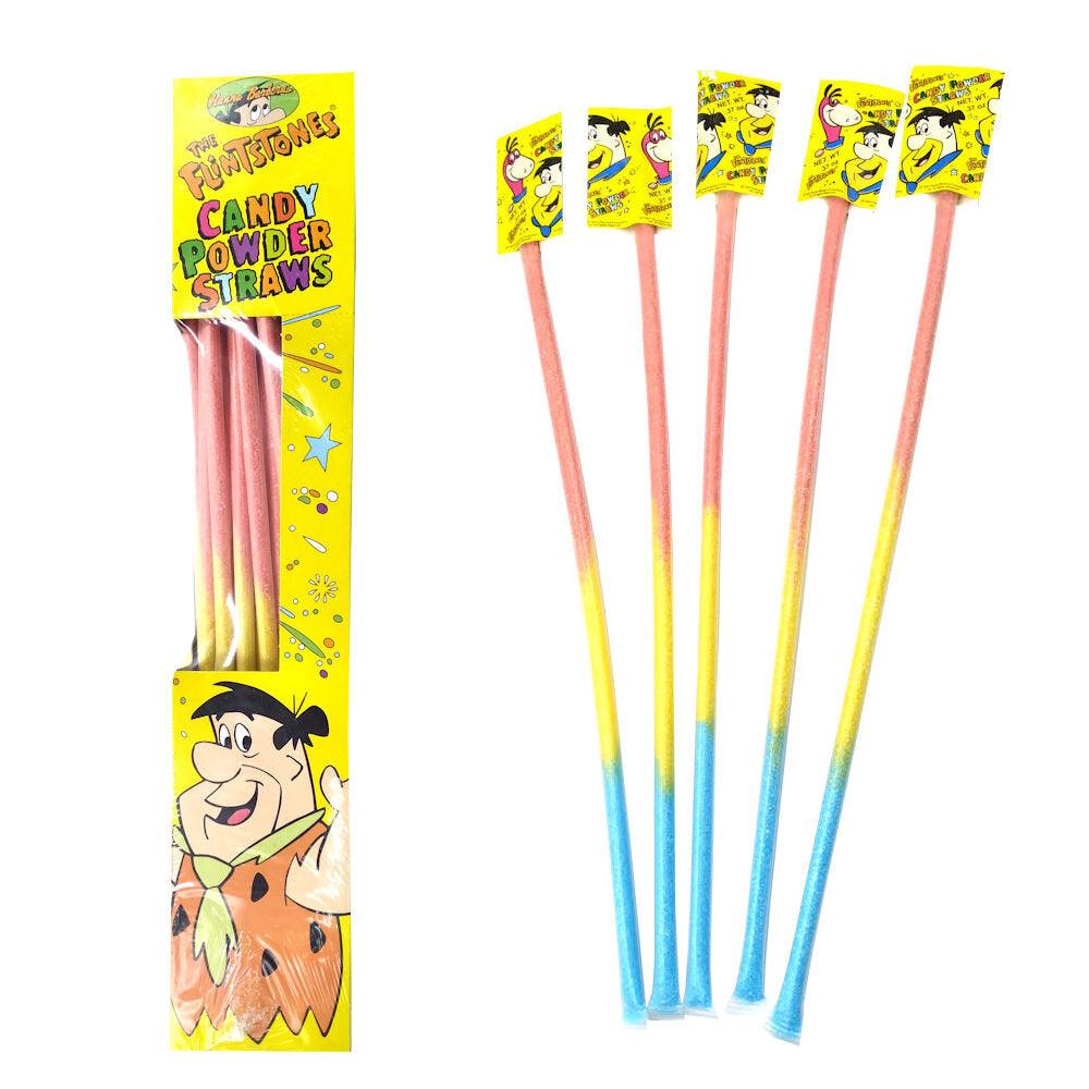 The Flintstones Candy Powder Straws - Extreme Snacks