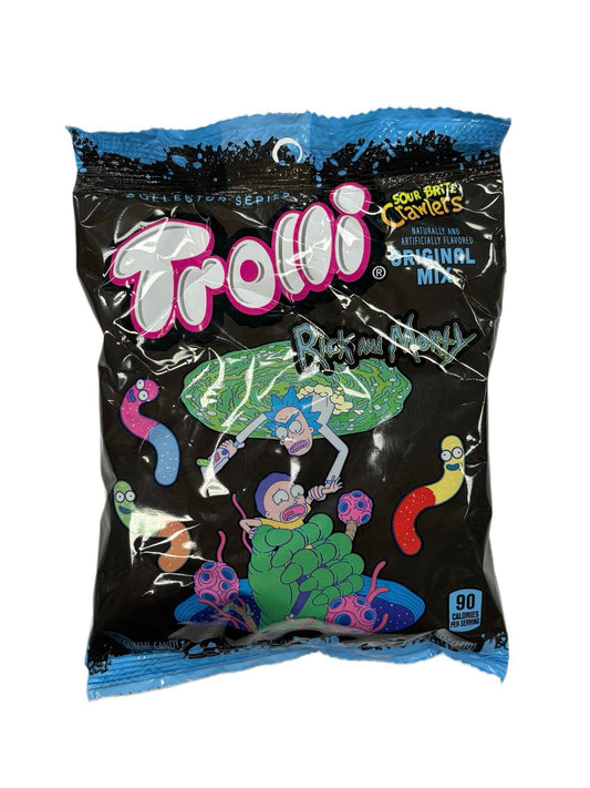 Trolli Rick And Morty Sour Brite Crawlers Candy Bag 141G - Extreme Snacks