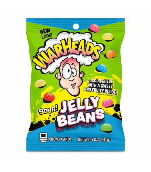 Warheads Sour Jelly Bean Candy Bag - Extreme Snacks