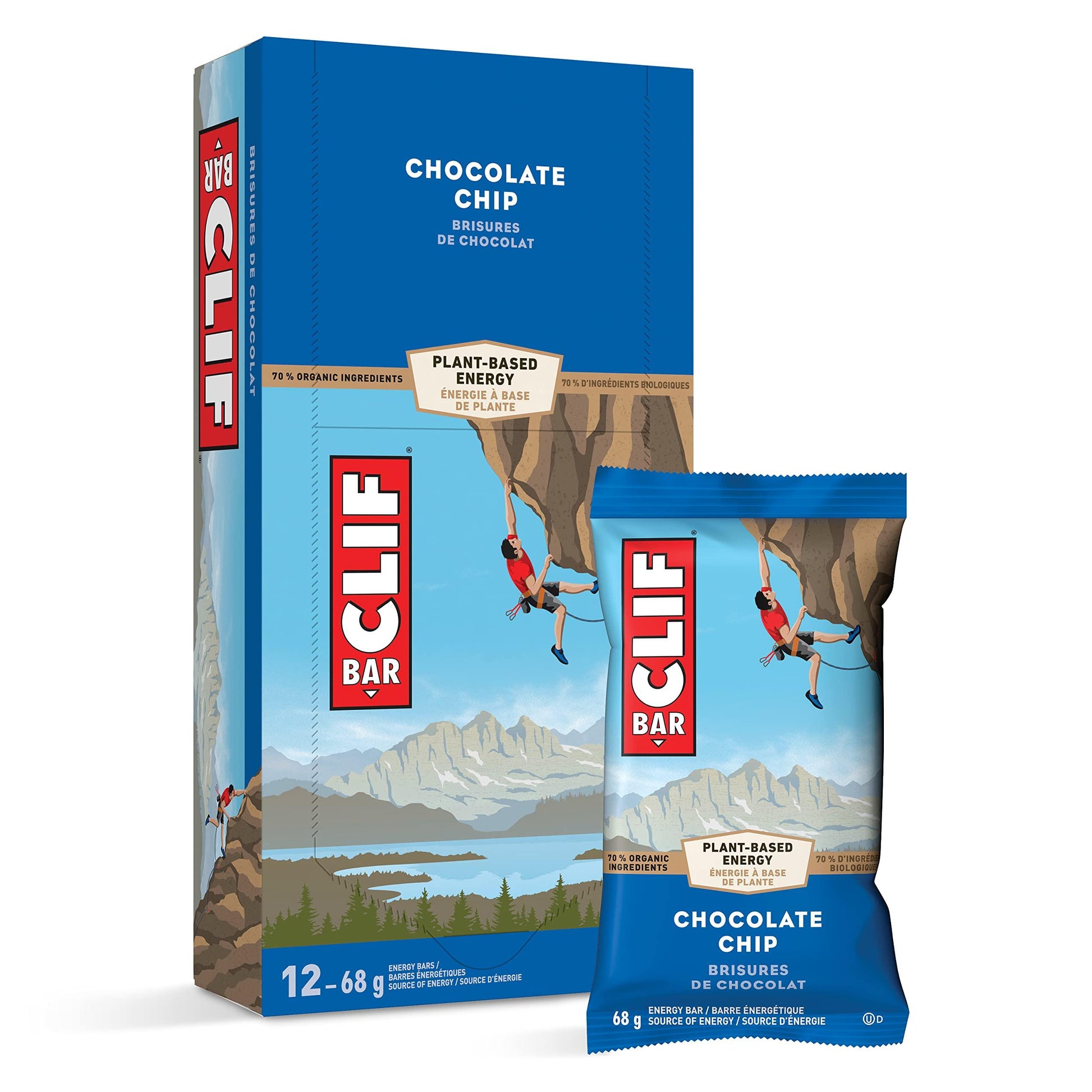 Clif bar Chocolate Chip Energy Bar - Extreme Snacks